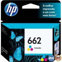 Cartucho HP 662 Colorido Original 2 ml (CZ104AB) Para HP DeskJet 1516 2516 2546 3516 3546 4646