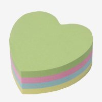 Bloco Post it 70x70mm Colorido Coração BA0002 100fls BRW